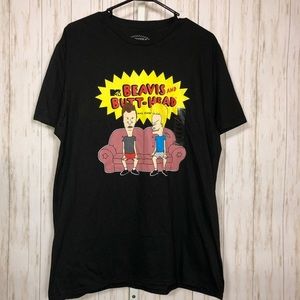 Beavis and Butt-Head MTV Black T-shirt XL